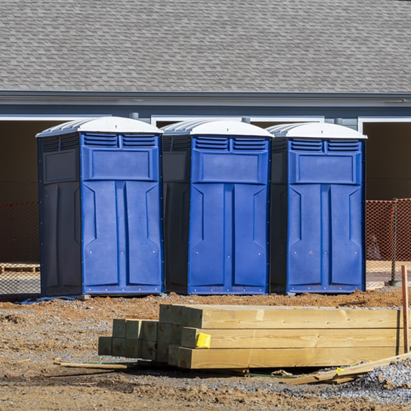 how often are the porta potties cleaned and serviced during a rental period in Ashippun